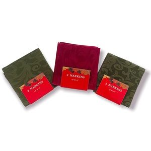 Napkins 3 Packs of 2 (3 pairs)